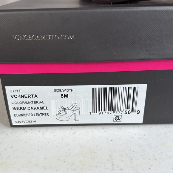 Vince Camuto Inerta Platform Pump Size 8  Warm Caramel - Picture 9 of 10